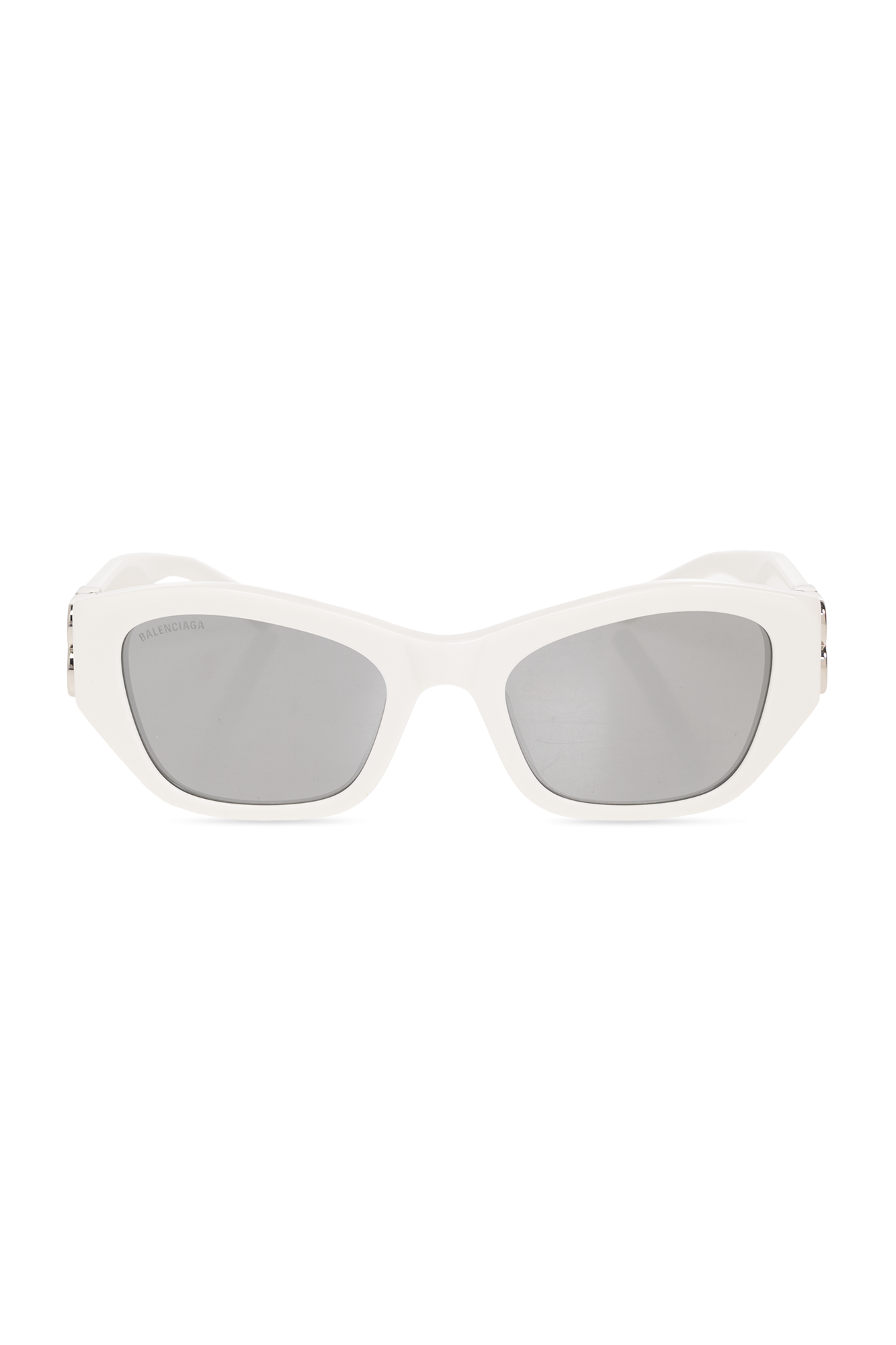 【送料&関税込】Balenciaga Dyn Sq 2.0 Sunglasses In White Ac Balenciaga Eyewear Dyn Sq 2.0 Sunglasses In White Acetate